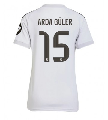Real Madrid Arda Guler #15 Primera Equipación Mujer 2025-26 Manga Corta